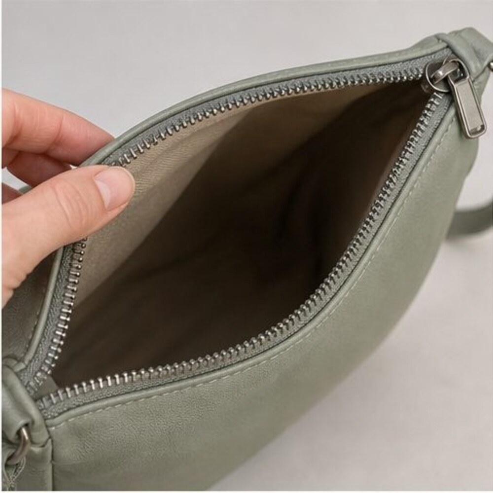 Espresso Saffiano Crossbody Bag - Picture 4 of 6